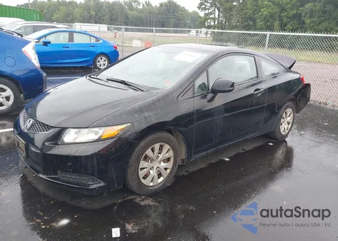 2012 Honda Civic Lx z USA, uszkodzony, nr VIN 2HGFG3B55CH565281